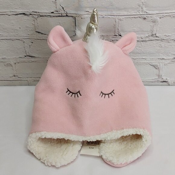 'BABY GAP' SHERPA 'ALLY UNICORN' WINTER HAT with EAR COVERAGE - Picture 6 of 15